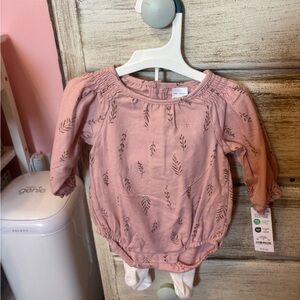 Carter’s Pink Long-Sleeve Baby Romper